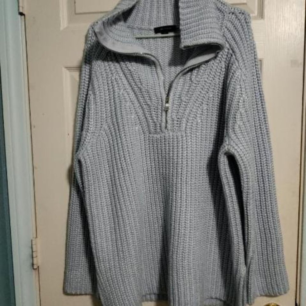ladies size XL light blue pullover sweater